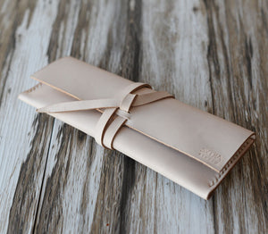 Leather Pencil Pouch #205 - Nature Tan