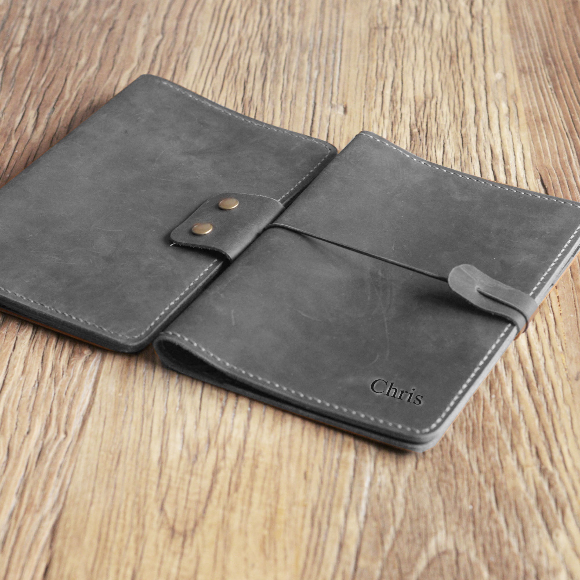 Personalized Moleskine Notebook Cover - Large size/volant cahier journal portfolio - 312M