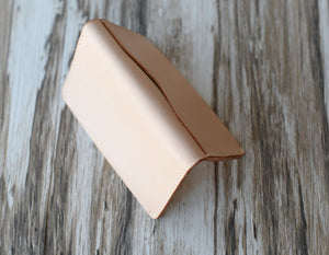 Handmade Leather Billfold Wallet - Nature Tan