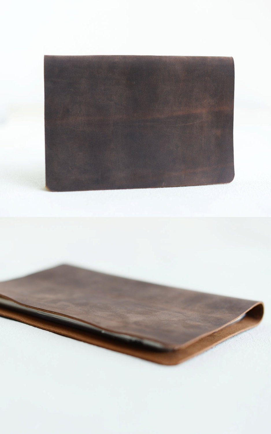 Handmade iPad Leather Case - 602 - Distressed Brown
