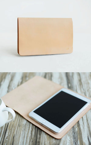 Handmade iPad Leather Case - 602 - Nature Tan