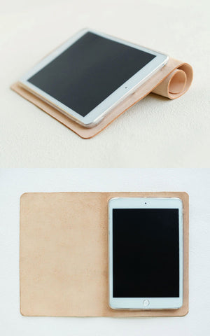 Handmade iPad Leather Case - 602 - Nature Tan