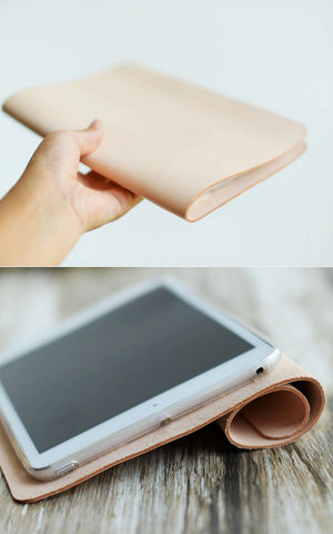 Handmade iPad Leather Case - 602 - Nature Tan