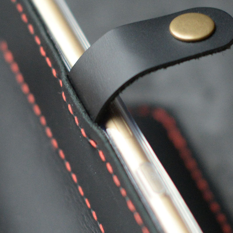 Personalized iPhone Wallet Case Wristlet - Black - 408H