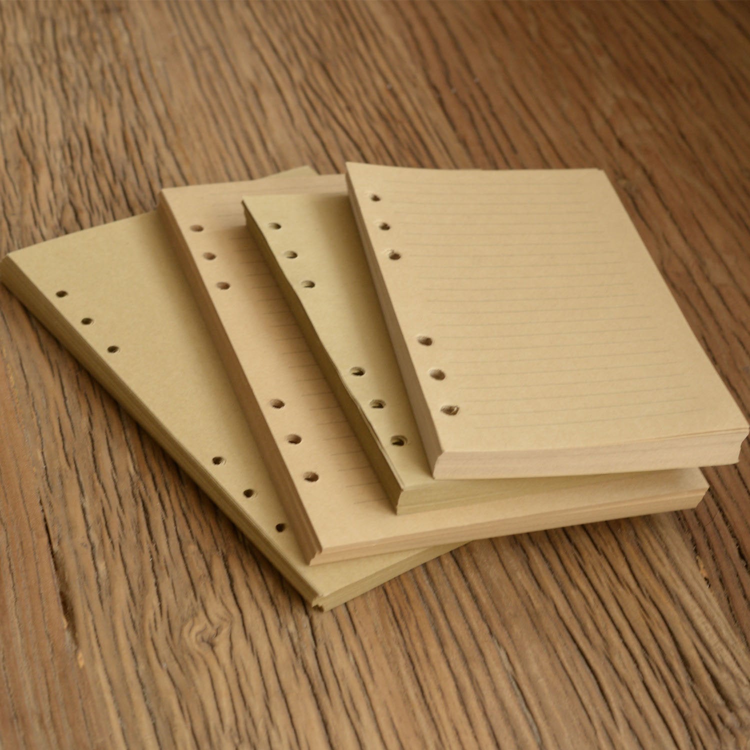 Refill A5 / A6 6 Hole Insert Paper 80 sheets (160 pages) For Leather Journal