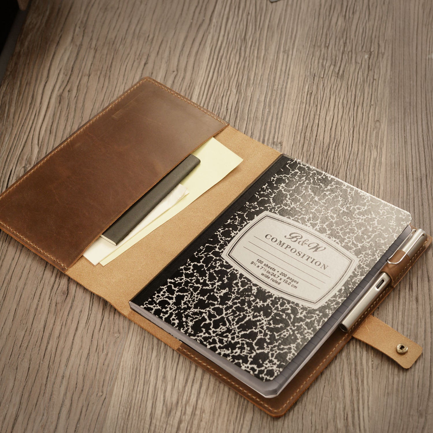 Handmade Composition Notebook Cover - Brown | 307C