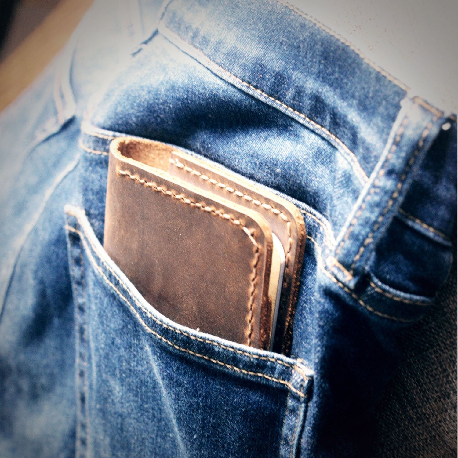 Handmade Field Notes Notebook Cover - Pocket Size - Brown | 308