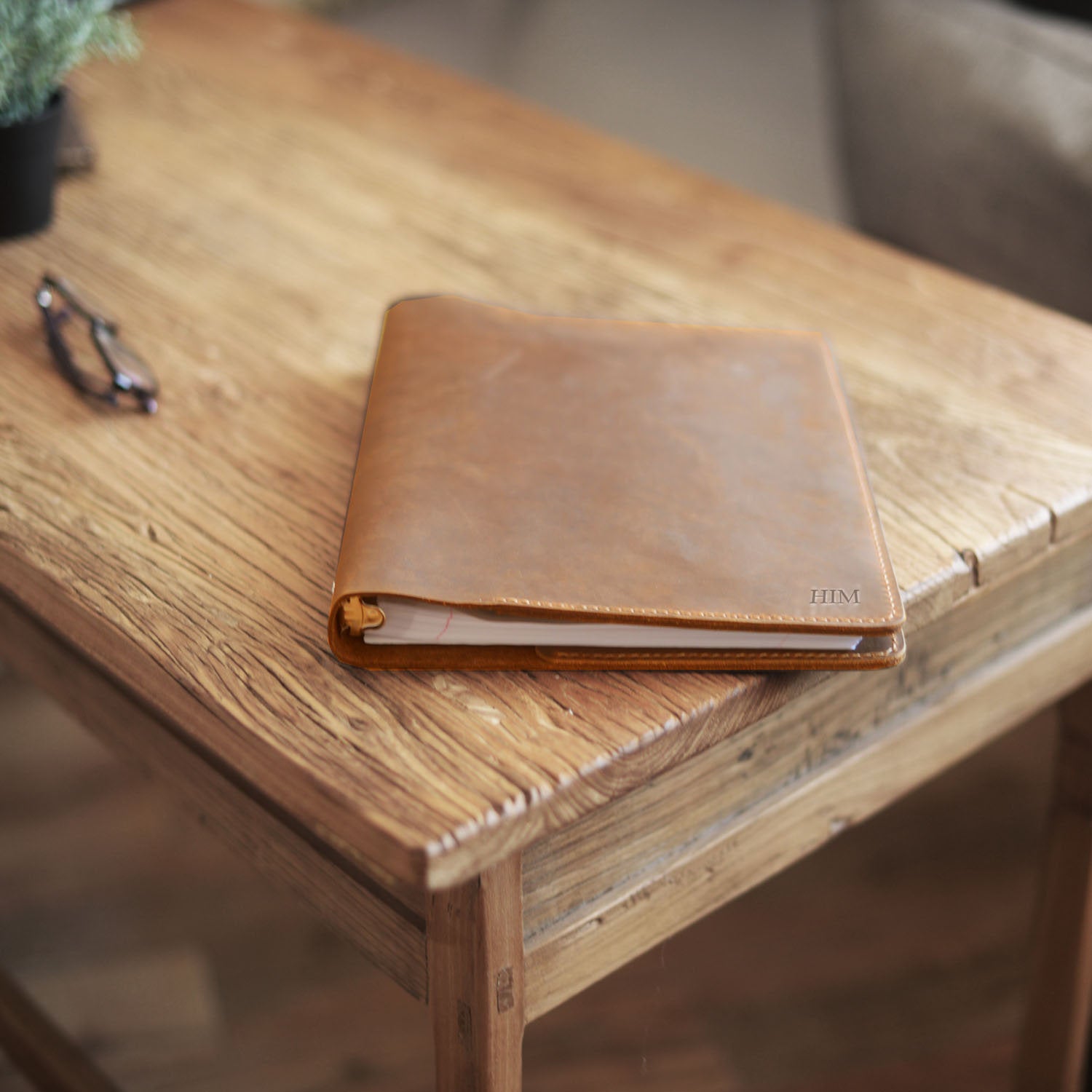 Engraving on Leather 3 Ring Binder