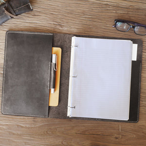 Leather 3 Ring Binder Portfolio