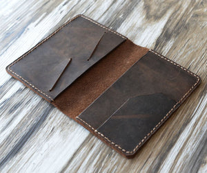 Leather Passport Cover - Leather passport Wallet 105 / Men passport case / Leather Passport holder / Passport keeper
