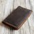Personalized Leather Cover for Classic Moleskine Large size - Brown