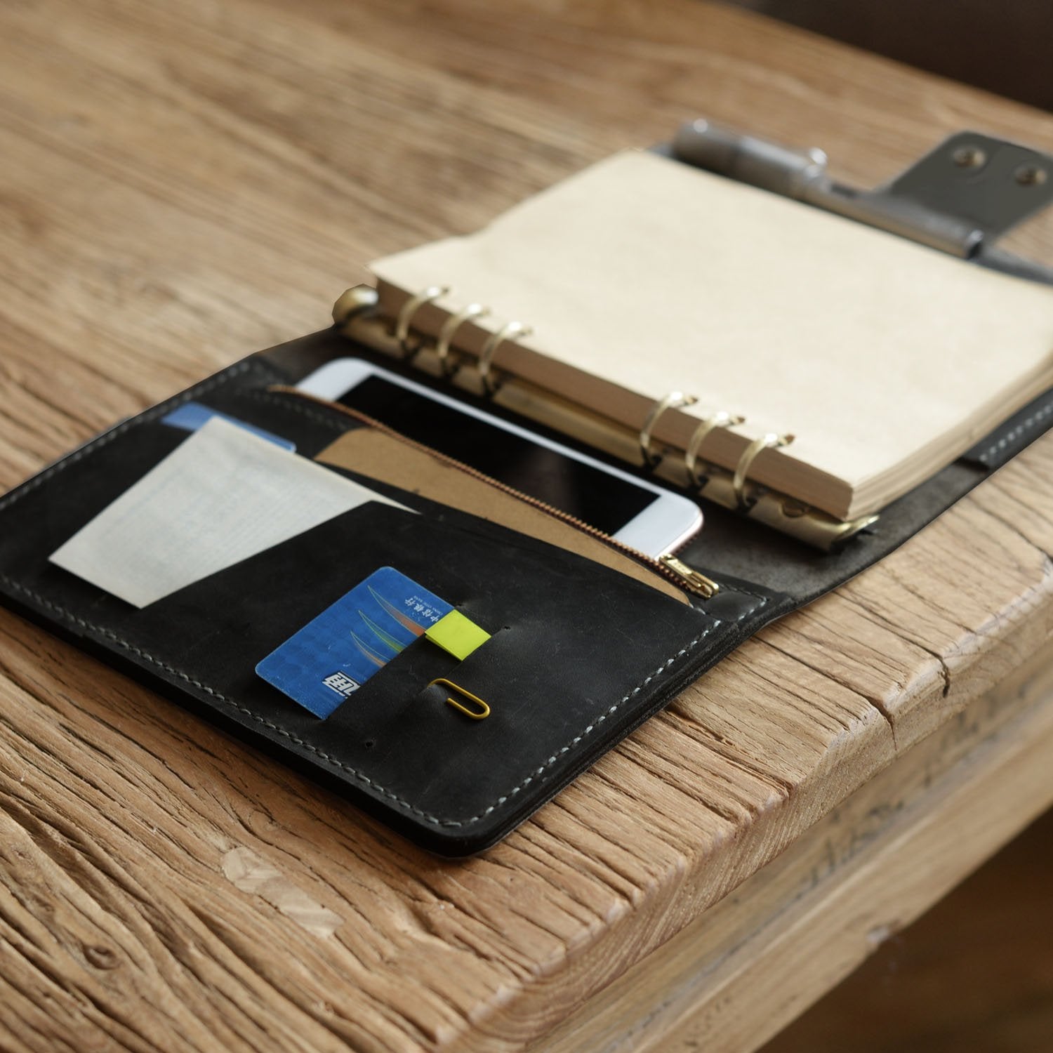 leather portfolio binder
