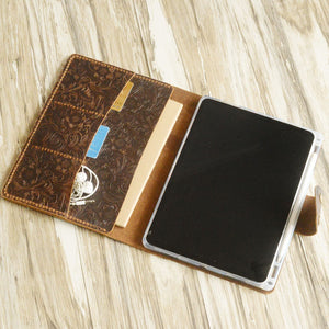 handmade-ipad-leather-portfolios-with-apple-pencil-holder-tooled-brown-601cp2-gm