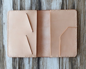 Leather Passport Cover - Nature Tan
