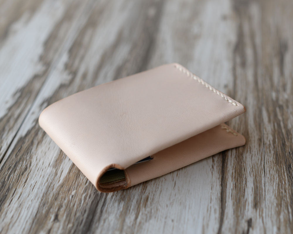 Leather Billfold Wallet - Nature Tan