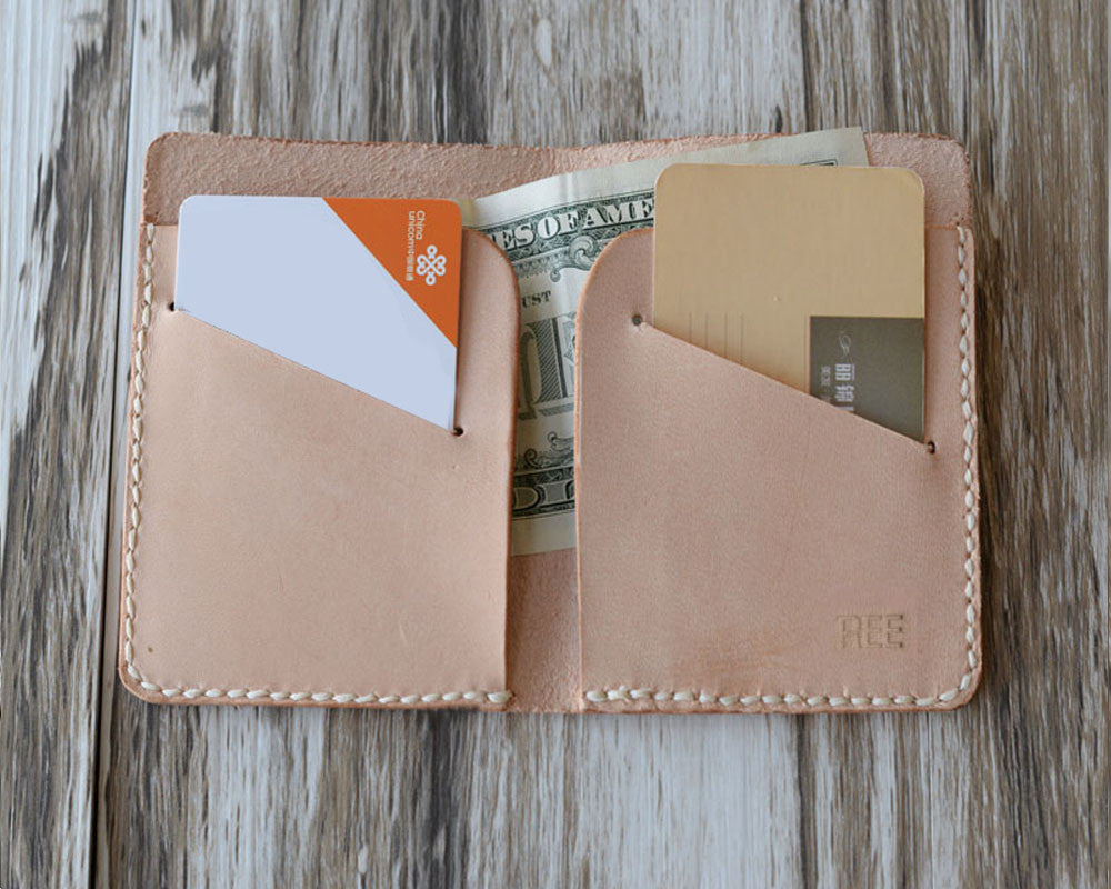 Leather Wallet #107 - Nature Tan