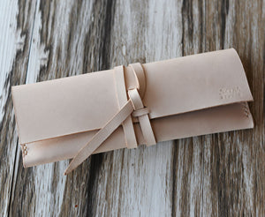 Leather Pencil Pouch #205 - Nature Tan