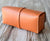 Leather Dopp Kit #204 - Orange
