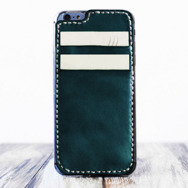 iPhone case card holder - blue-green - 405