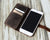 iPhone Leather Wallet Case  - Distressed Brown