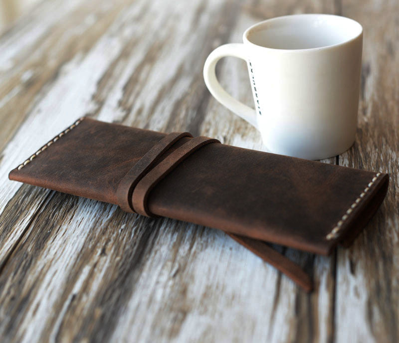 Leather Pencil Pouch – Gathered and Sown