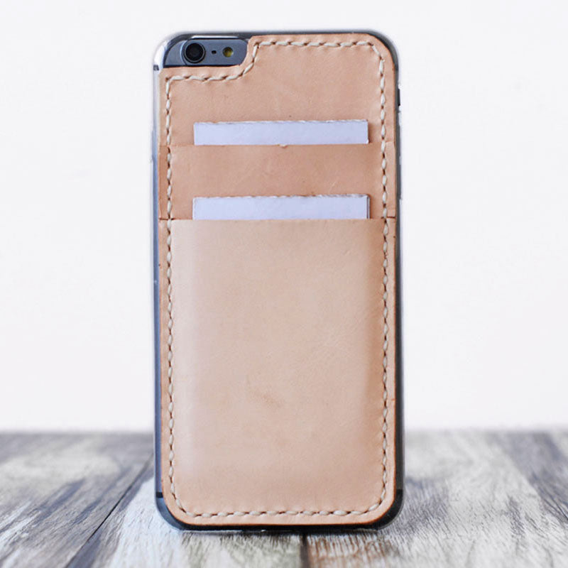 iPhone case case card holder - nature tan 405