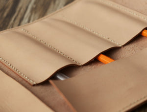 Leather Tool Roll #206 - Nature Tan