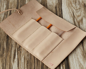 Leather Tool Roll #206 - Nature Tan