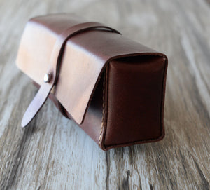 Leather Dopp Kit #204 - Dark Brown