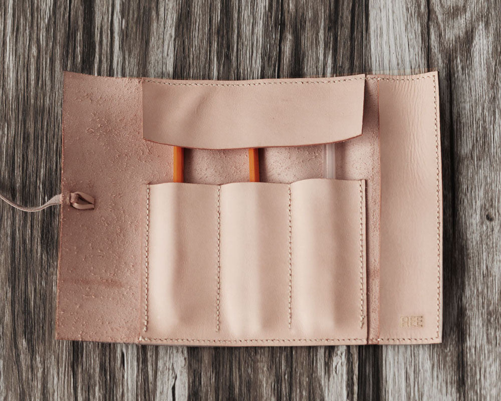 Leather Tool Roll #206 - Nature Tan
