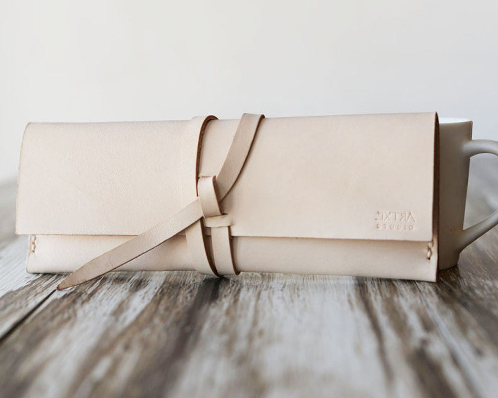 Leather Pencil Pouch #205 - Nature Tan