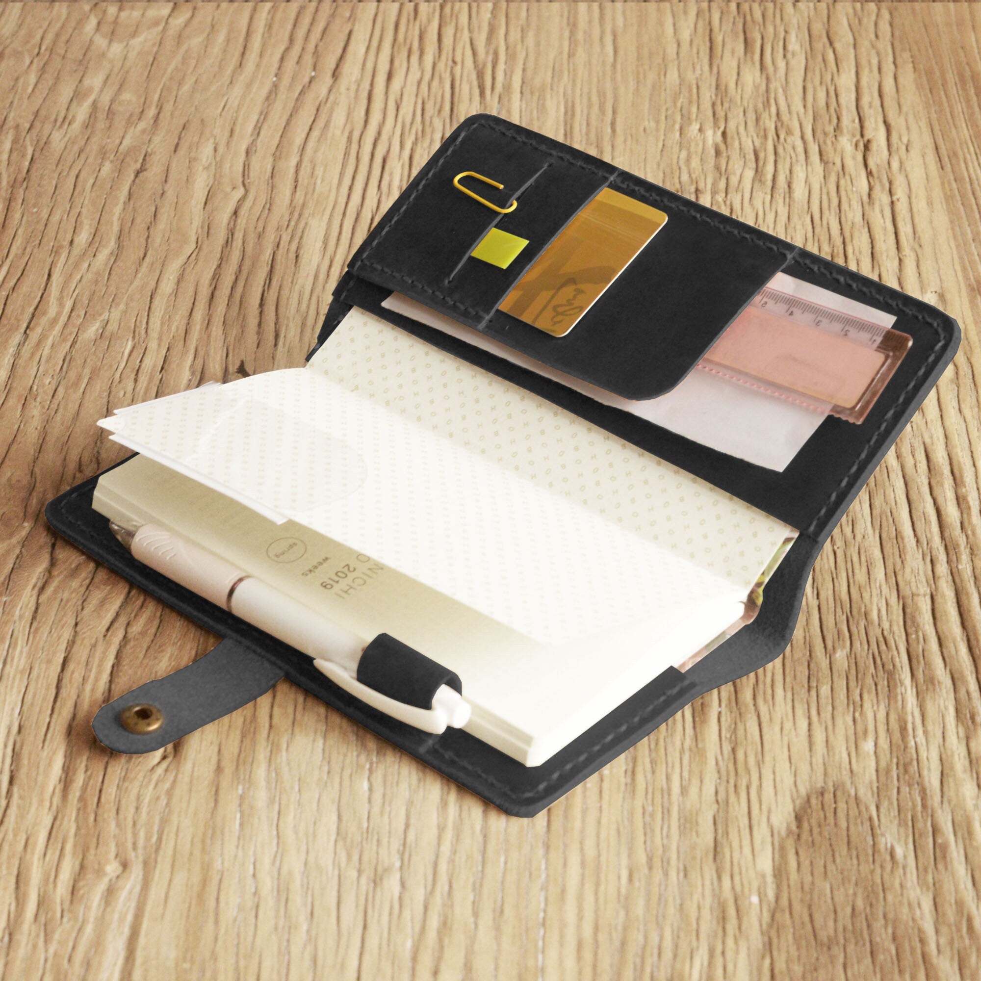 Credit Card Zipper Wallet Insert for Hobonichi Weeks Planner With Elastic, Dotted  Journal Kit hobonichi Weeks, Forest White Rabbit V 