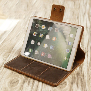 Handmade iPad Leather Case With Detachable Apple Pencil Holder - 602B -  Extra Studio