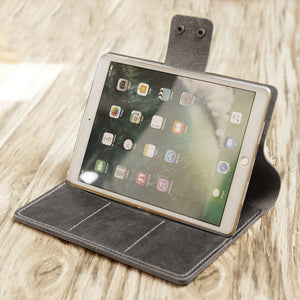Handmade iPad Leather Portfolios - Grey - 601