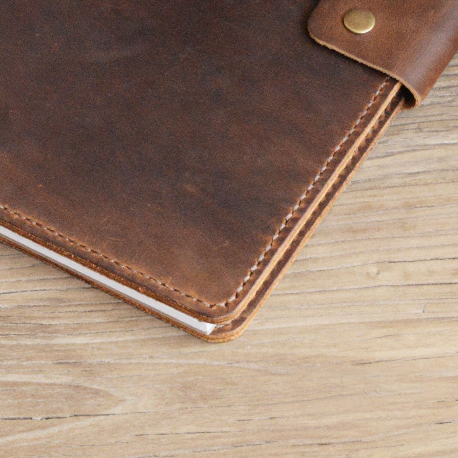 Personalized leather portfolio padfolio for letter size 8.5 x 11