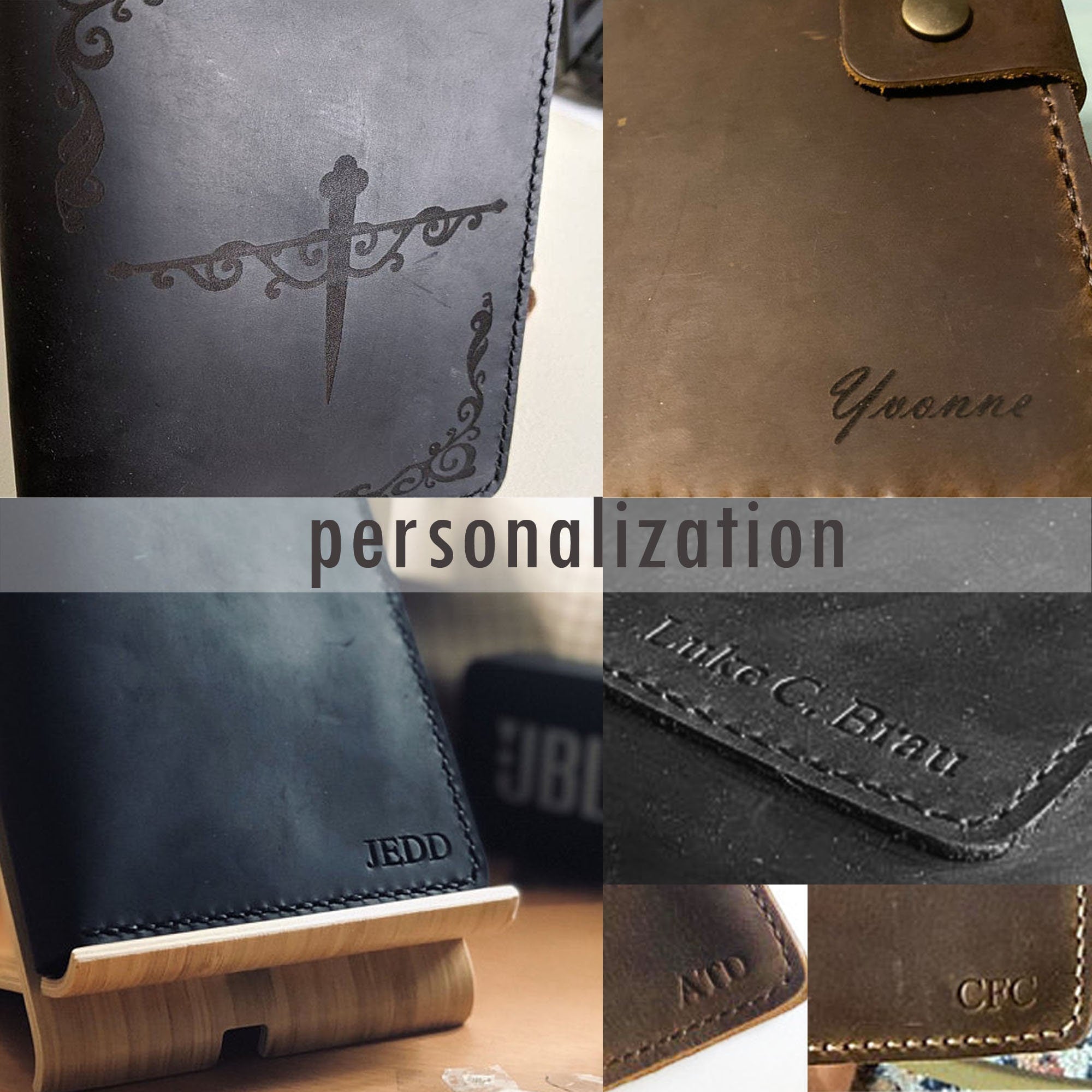 Personalized leather legal size Legal Pad organizer writing pad case fit  for 8.5 X 14 inch
