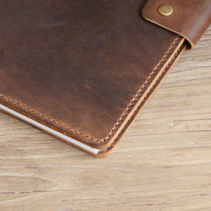 Personalized leather Binder 3-Ring, 8.5 x 11 refillable paper, Leather portfolio, Leather Business Folio, Work portfolio, D711