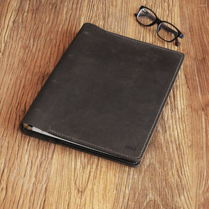 Leather 3 Ring Binder Business Portfolio