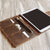 Copy of Handmade iPad Leather Portfolios With Apple Pencil Holder - 601B - Distressed Brown