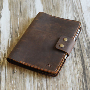 Customizable Binder - A5 A6 Leather Journal Notebook Organizer
