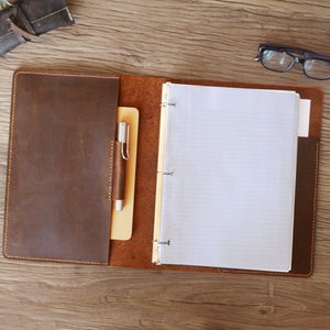 Leather 3 Ring Binder