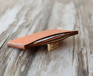 Leather Wallet / Card Holder / Leather Card Case / Women Wallet / Groomsmen Gift / 4 pockets / Minimalist Wallet / Men Wallet