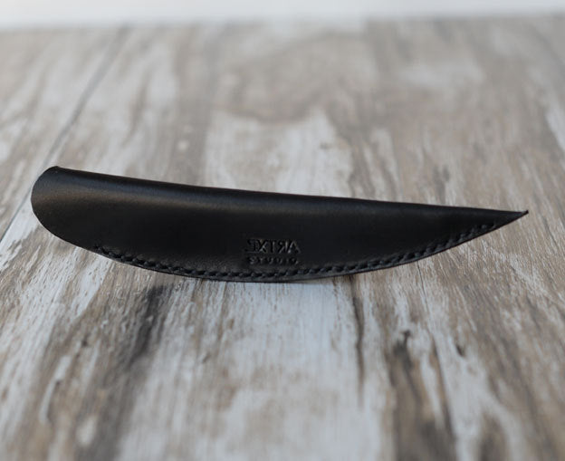 Personalized Pen Case Pen Sleeve, Vegetable-tanned Leather, Handmade Hand-stitched Personalized Minimalist Pen Case Add initials