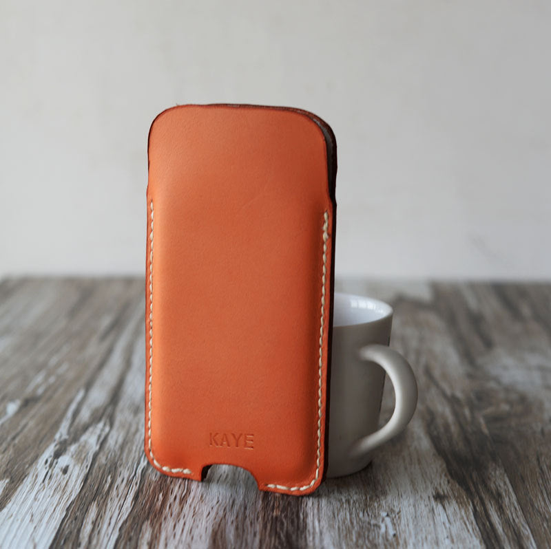 Personalized Leather IPhone 6 Case / iphone 6 sleeve / women’s or men's iPhone 6 Sleeve / iPhone 6 Plus Case Sleeves