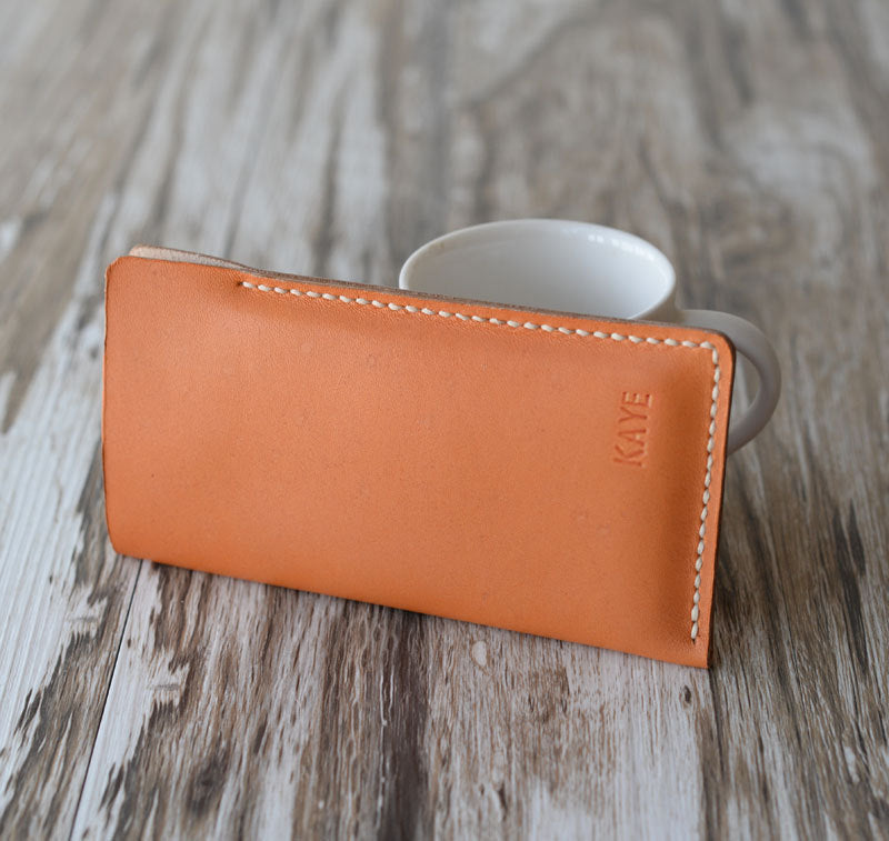 Personalized Leather IPhone x / 6 / 6s / 6 Plus / 8 / 8 plus / 7 / 7 plus Case Sleeves