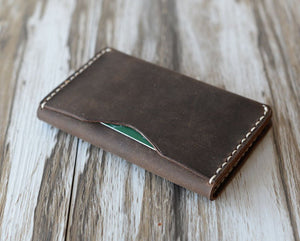 Personalized Leather Wallet 108/ Distressed Leather / Mens Wallet / Women’s Wallet / Slim Wallet / Minimal Leather Wallet
