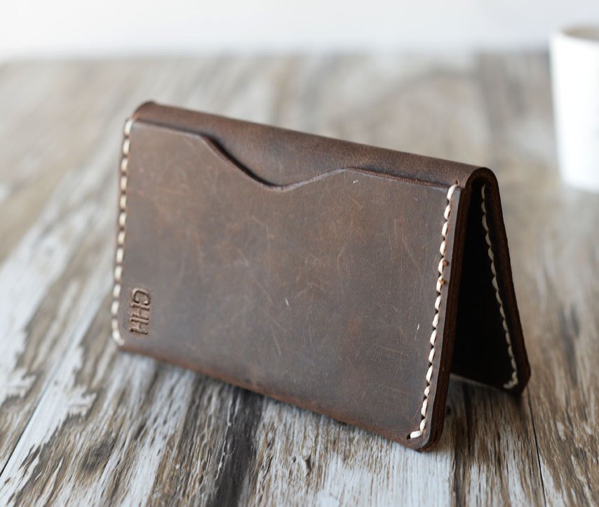 Personalized Leather Wallet 108/ Distressed Leather / Mens Wallet / Women’s Wallet / Slim Wallet / Minimal Leather Wallet