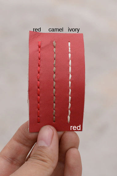 Red & Navy Blue Monogram Business Card Holder