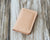 Personalized Leather Business Card Holder - Nature Tan