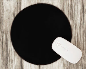 Personalized Leather Mouse Pad - Circle